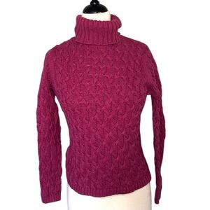 VALERIE STEVENS fuschia magenta knit sweater long sleeve in women’s petite small
